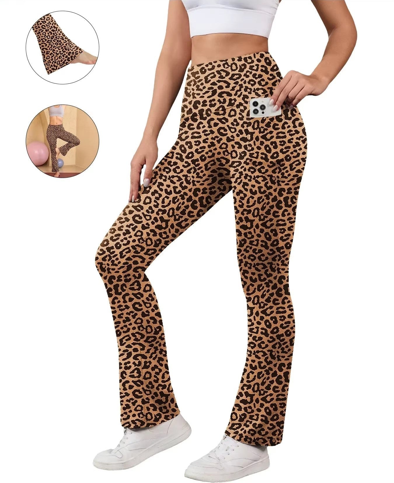 HushGlow SculptFlare™ Pocket Leggings — Bootcut Yoga Pants with Tummy Control